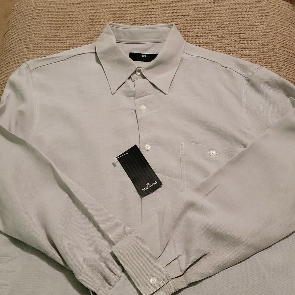 NWT Men's Massoni dress shirt - Picture 3 of 8